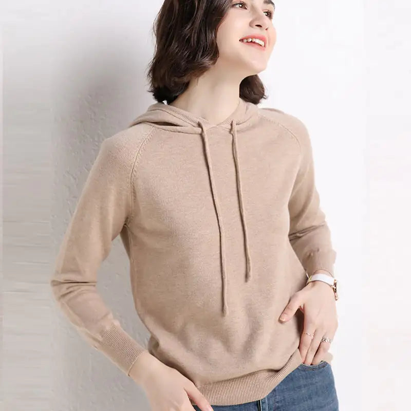 Hooded Women's Thin Sweater