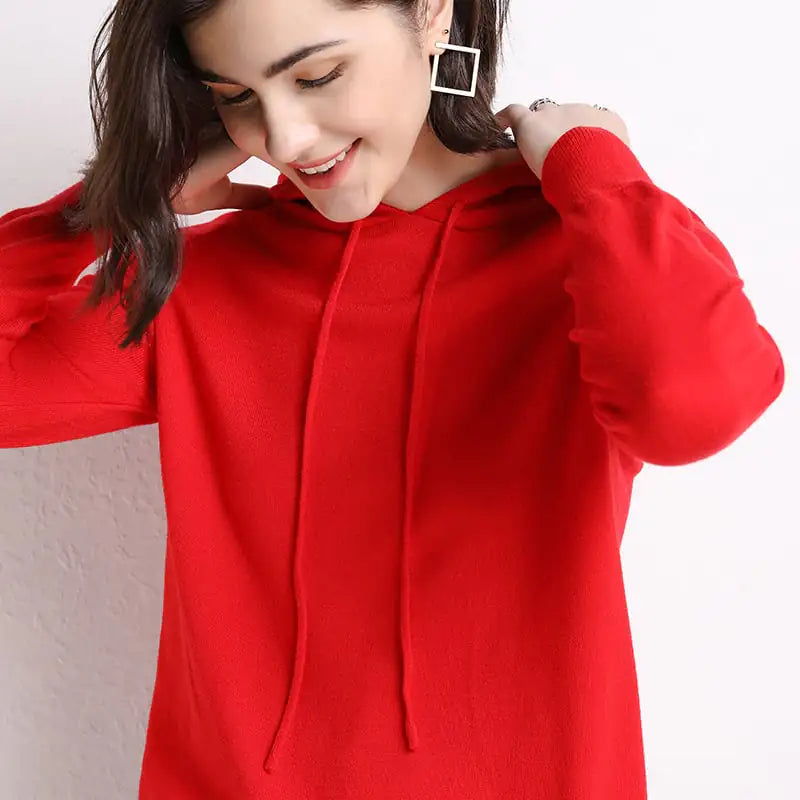 Hooded Women's Thin Sweater