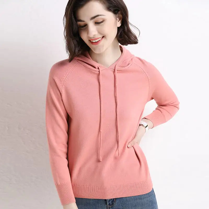 Hooded Women's Thin Sweater