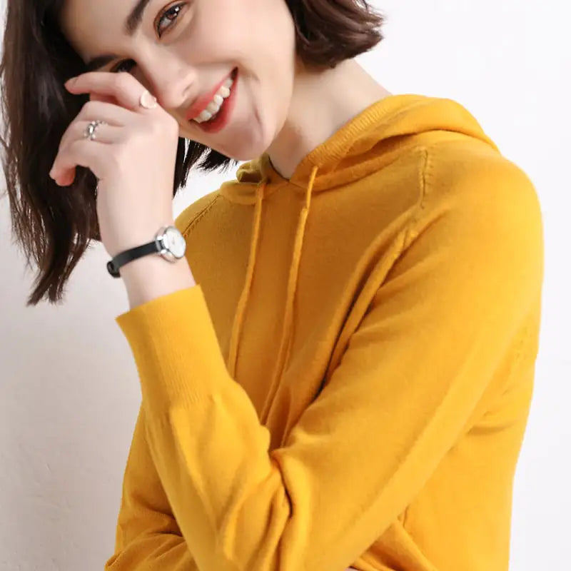 Hooded Women's Thin Sweater