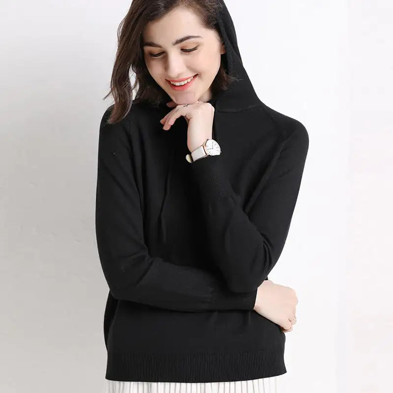 Hooded Women's Thin Sweater
