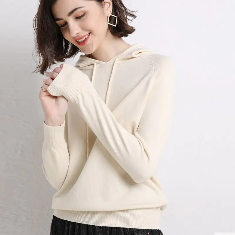 Hooded Women's Thin Sweater