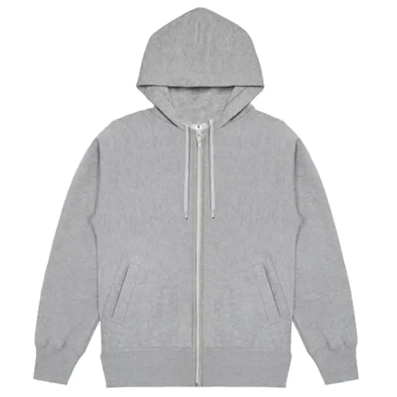 Gray Hooded Zipper Sweatshirt for Women (Fall/Winter)